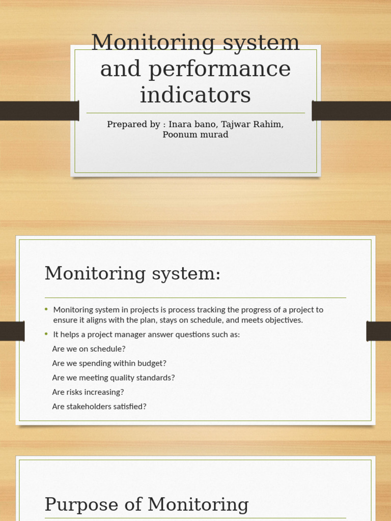Project Monitoring and Performance Metrics | PDF | Performance ...