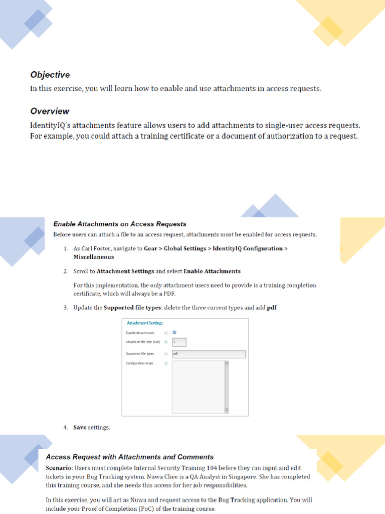 Access Requests With Attachments | PDF