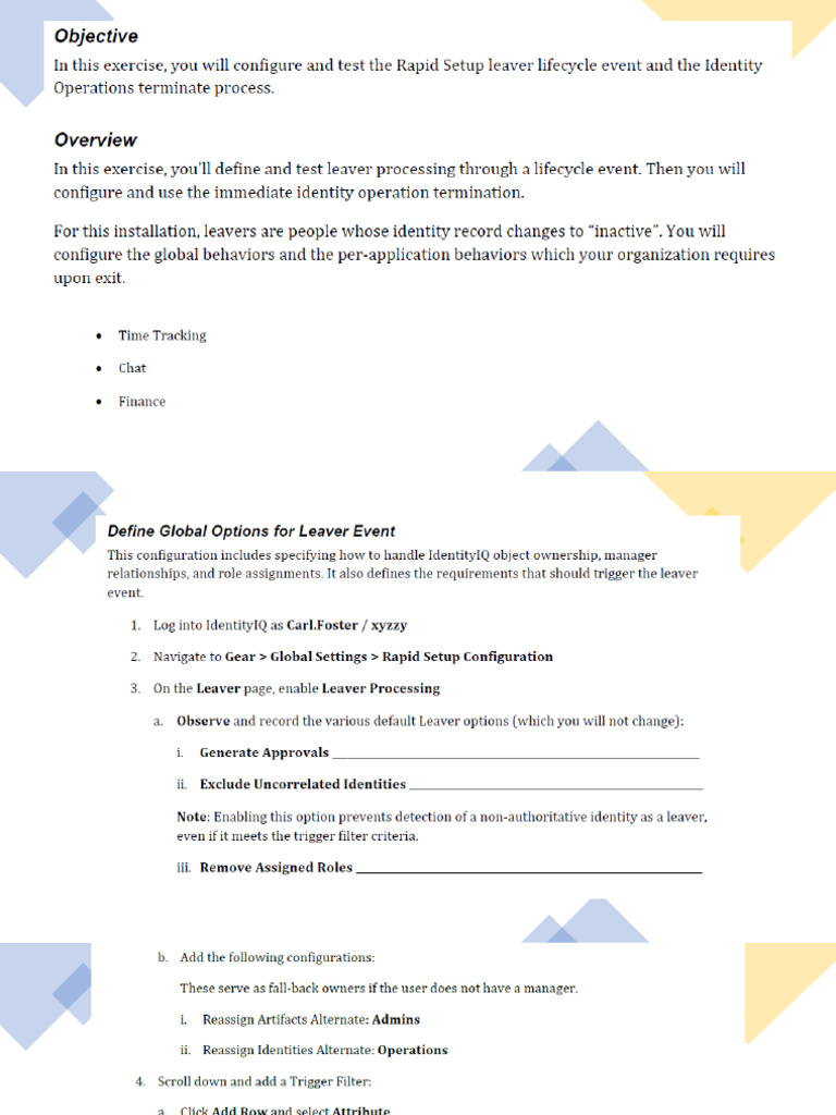 Define and Test Leaver Processes | PDF
