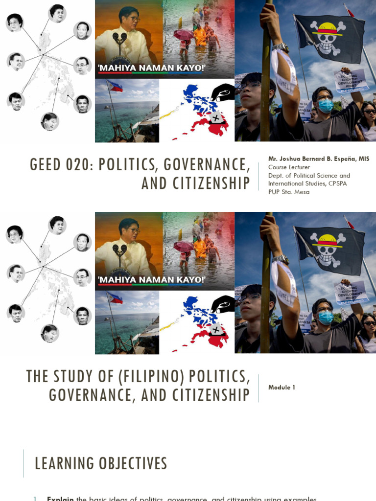 Understanding Filipino Politics and Governance | PDF