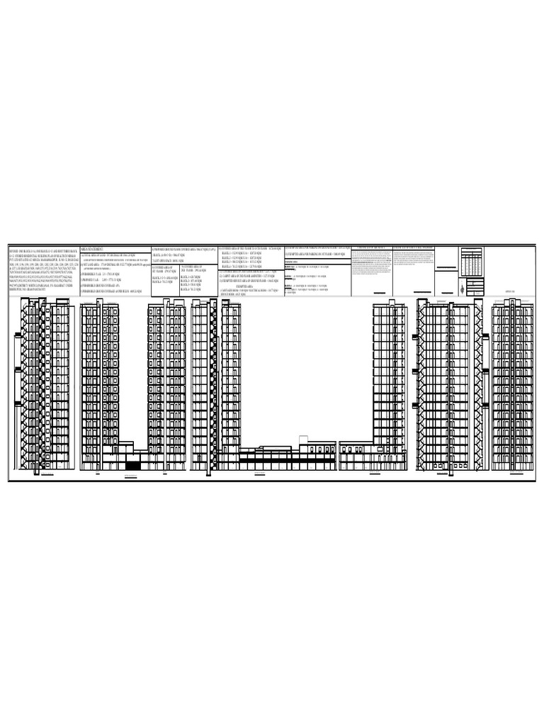 G+14 Residential Building Area Details | PDF