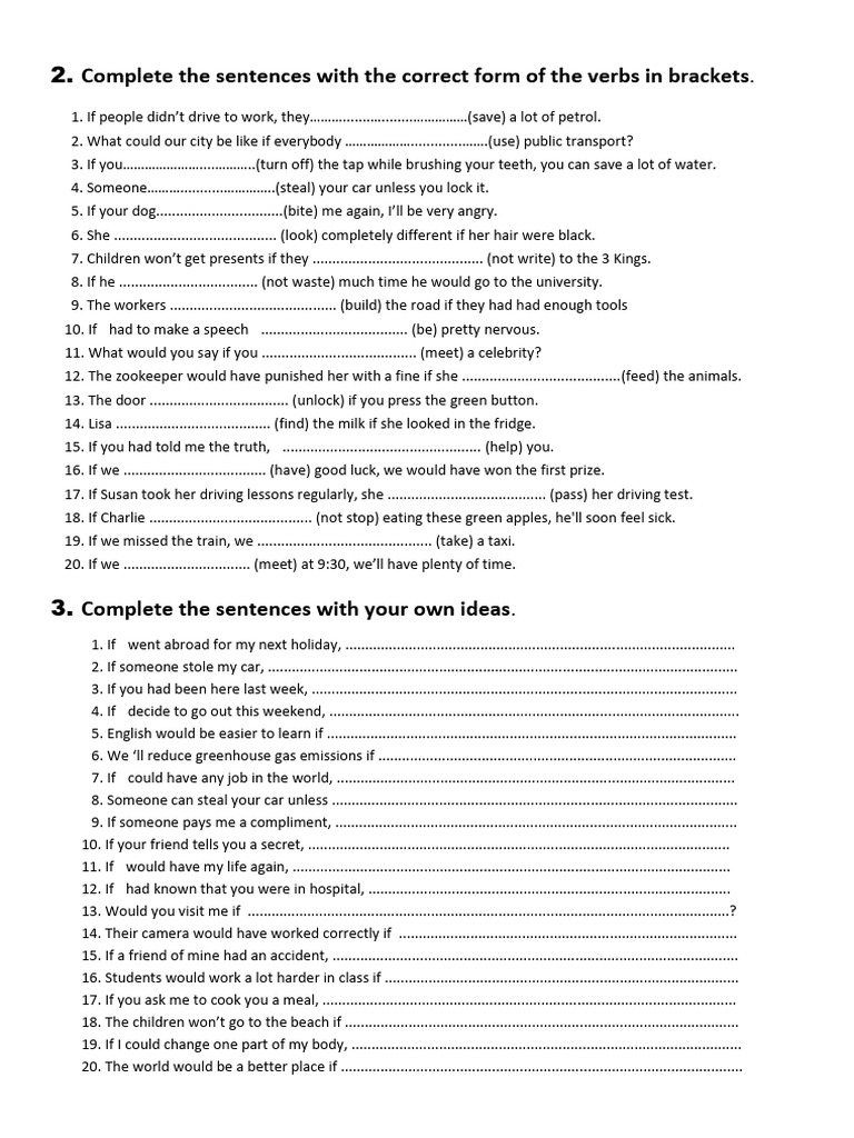Verb Forms Completion Exercise | PDF | Chess Theory | Chess