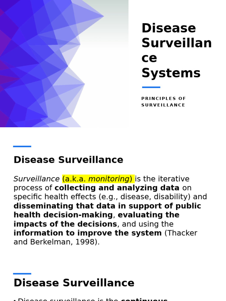 3 Disease Surveillance | PDF | Public Health | Artificial Intelligence