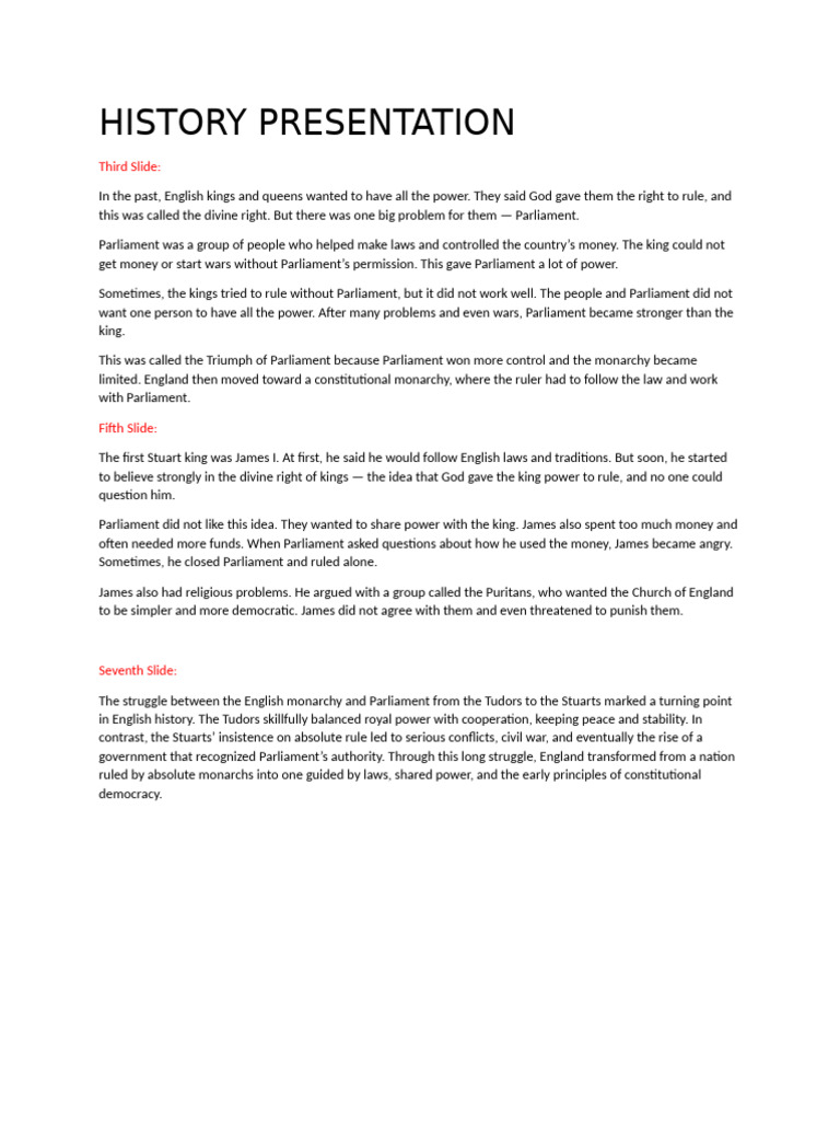 History Presentation Flashcard | PDF