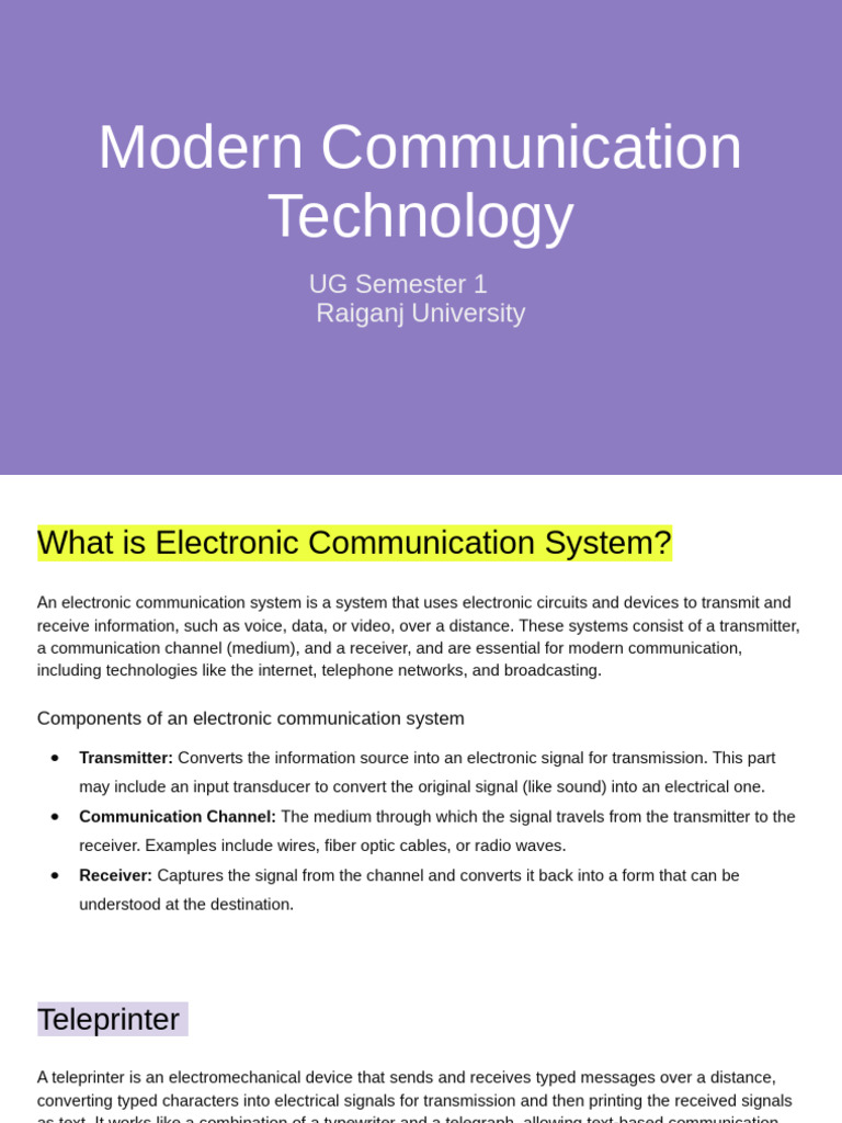 Understanding Electronic Communication Systems | PDF | Computer Data ...
