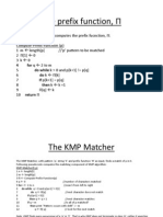 KMP Matcher Algorithm