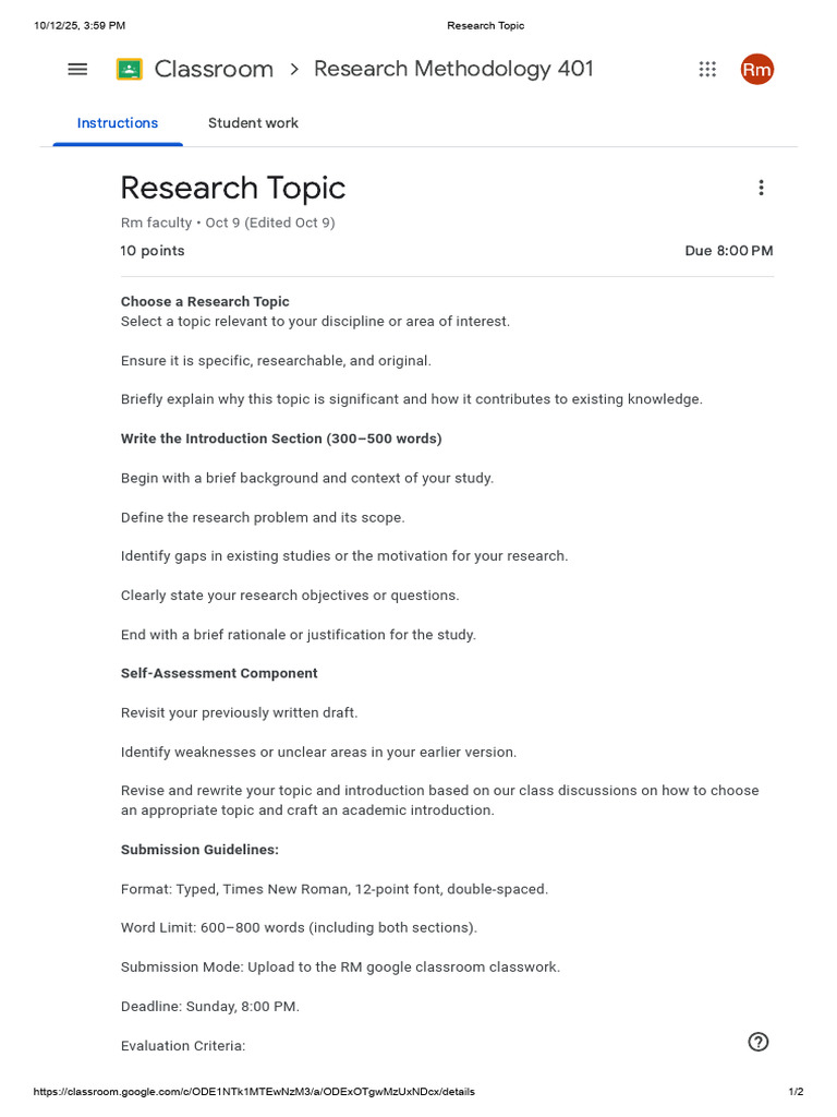Research Methodology: Topic Selection Guide | PDF | Procedural ...