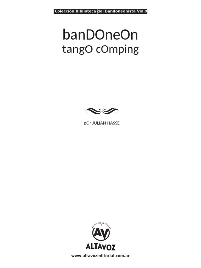 Bandoneon Comping Book PDF | PDF | Acorde (Música) | Armonía