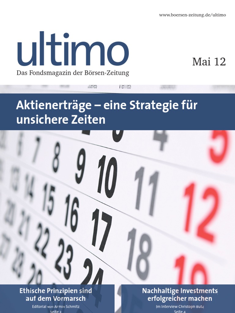 Ultimo Aktienertrage Eine Strategie Fur Unsichere Zeiten Pdf