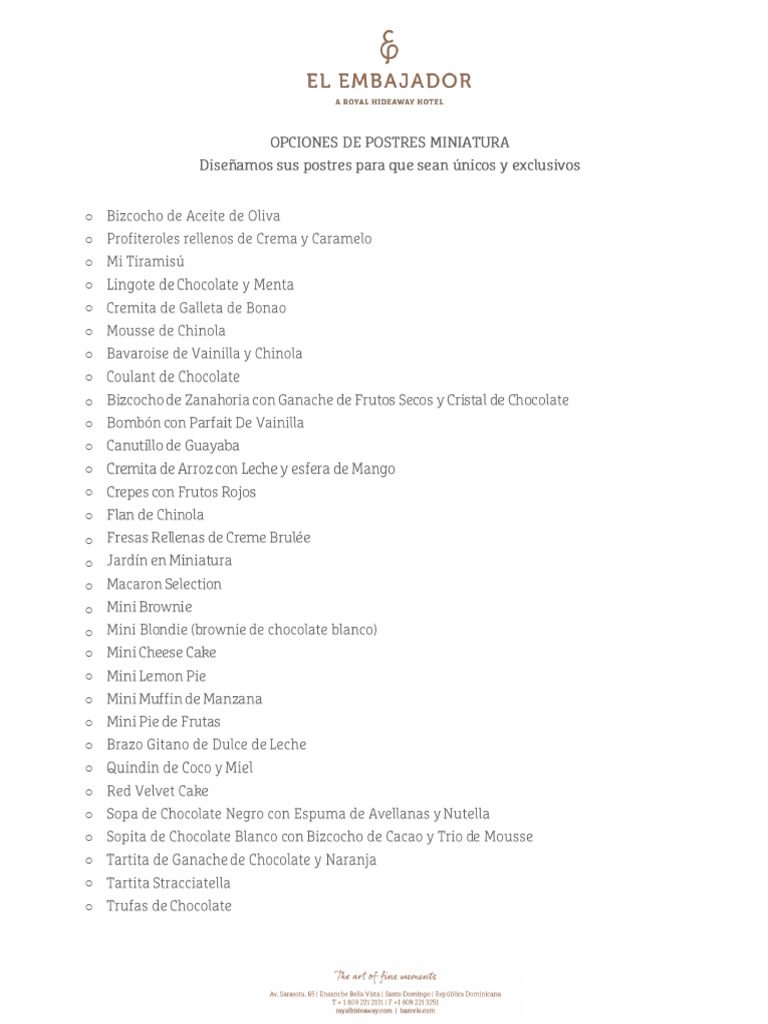 Delícias de Mini Desserts Exclusivos | PDF