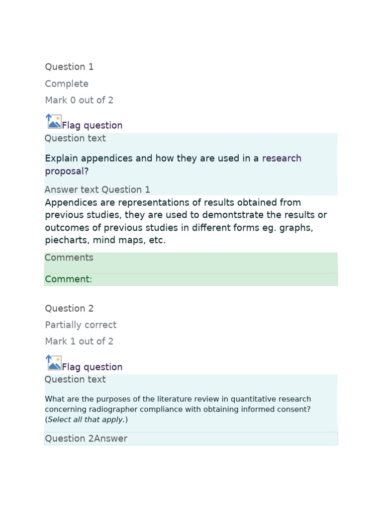 Understanding Appendices in Research | PDF | Statistics | Quantitative ...
