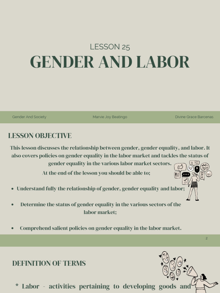 LESSON-25 | PDF | Employment | Gender