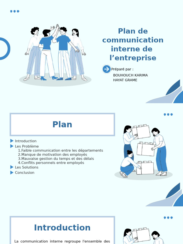 Plan de Communication Interne Efficace | PDF | Motivation | Motivant