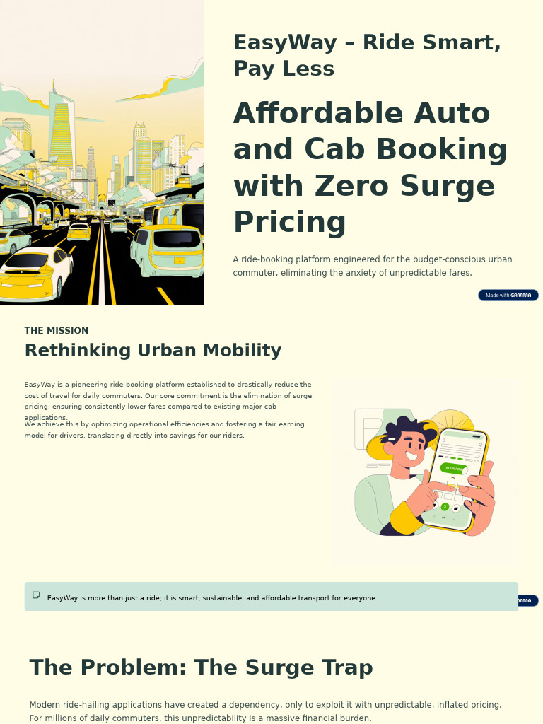 EasyWay Ride Smart Pay Less | PDF | Pricing | Electric Vehicle