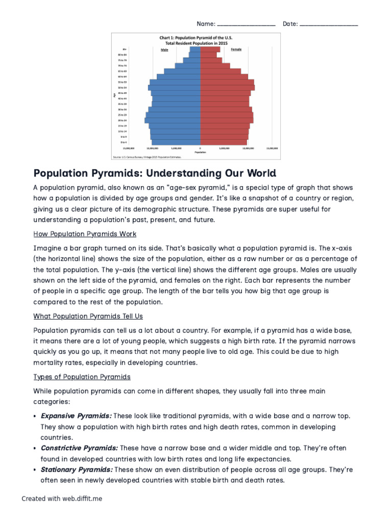 Understanding Population Pyramids | PDF