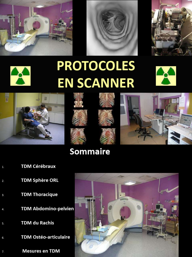 Protocoles de TDM : Guide Complet | PDF | Tomodensitométrie | Aorte