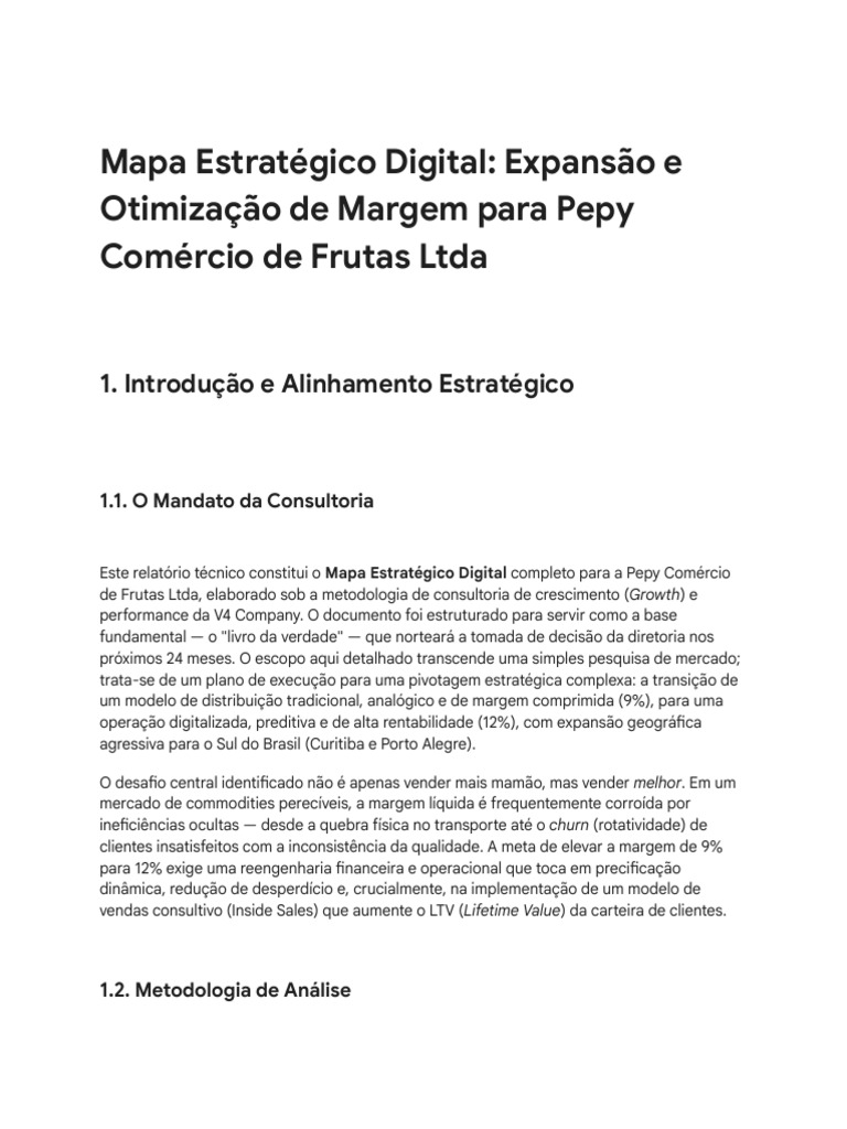 Mapa Estratégico Digital para Pepy Frutas | PDF | Despesa | E-commerce