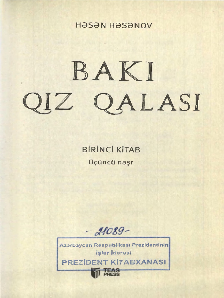 Qiz Qalasi I Kitab Baki Qiz Qalasi | PDF