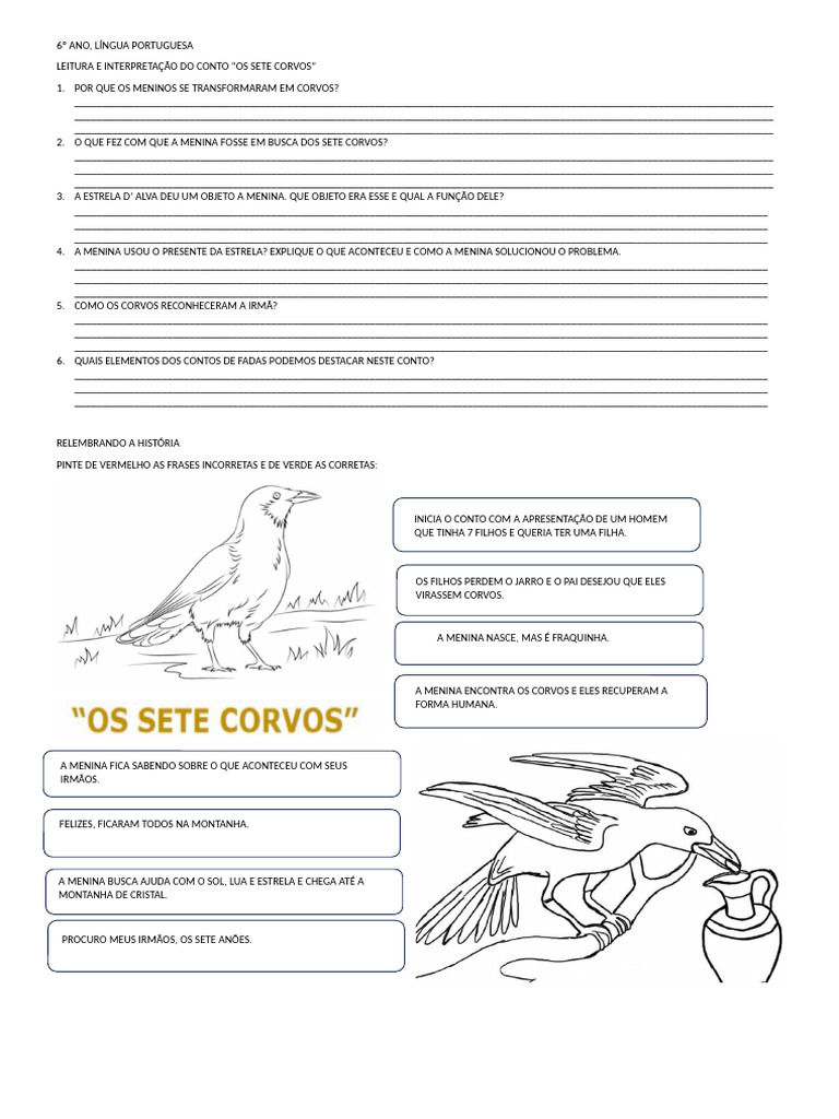 Interpretação do Conto 