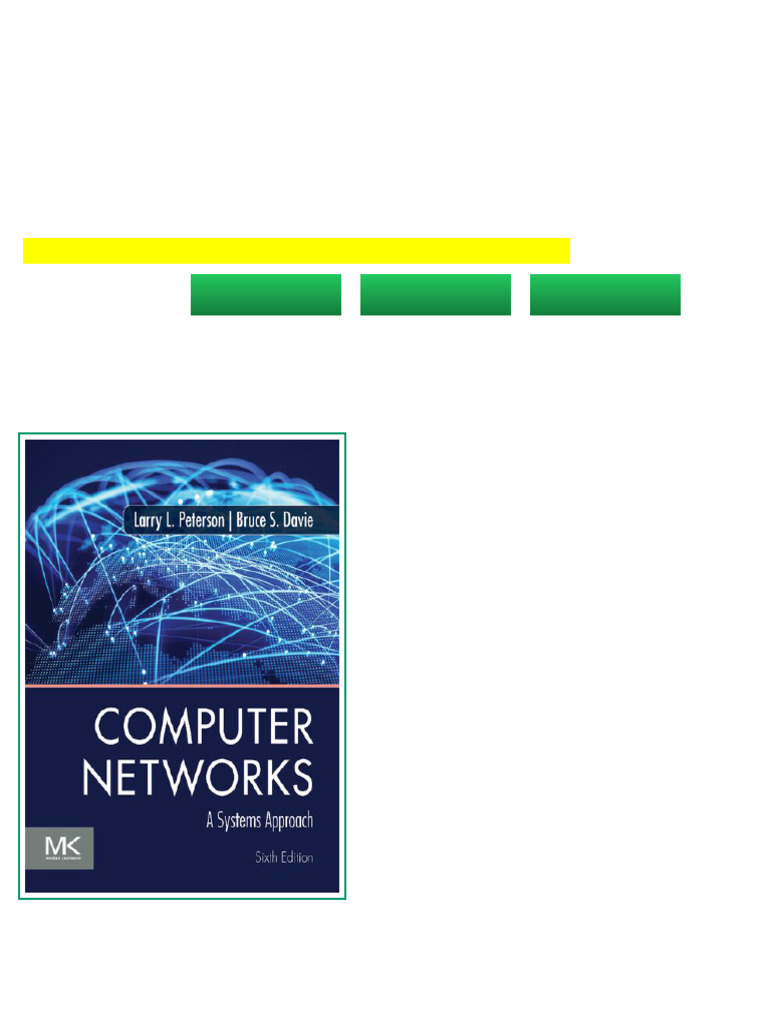 (Ebook) Computer Networks: A Systems Approach by Larry L. Peterson ...