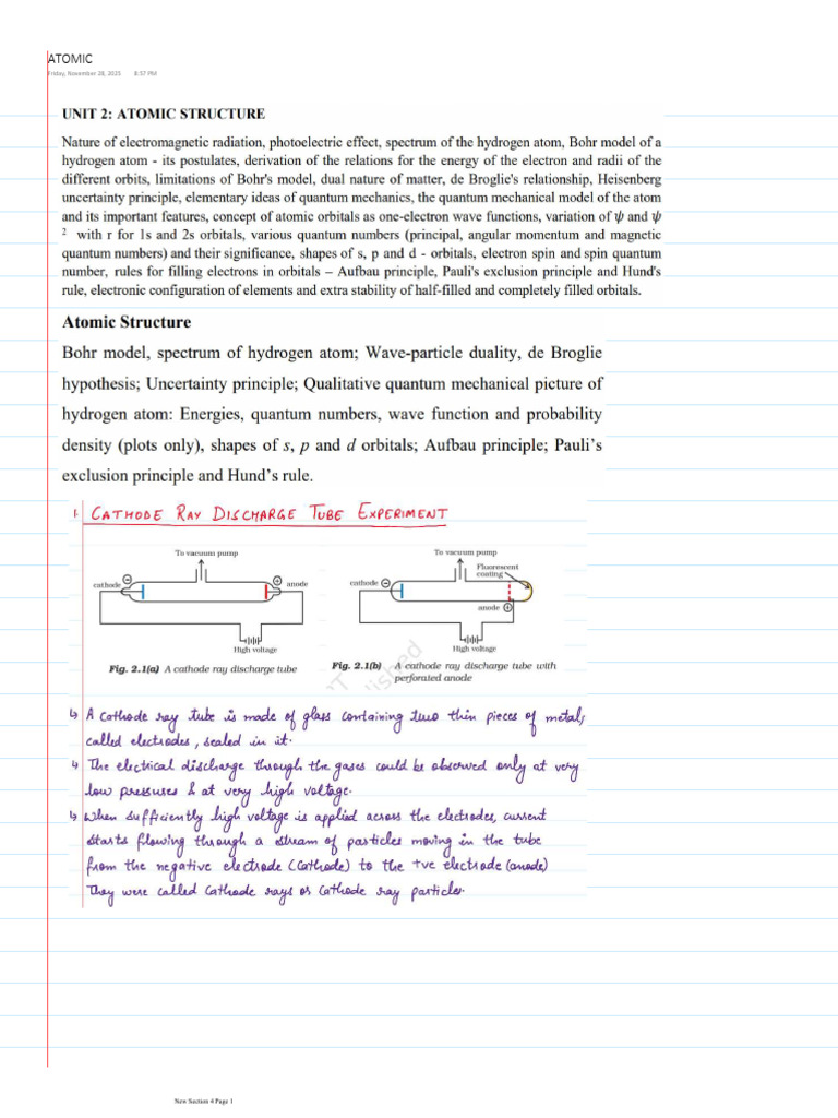 Atomic Section 4 Overview | PDF