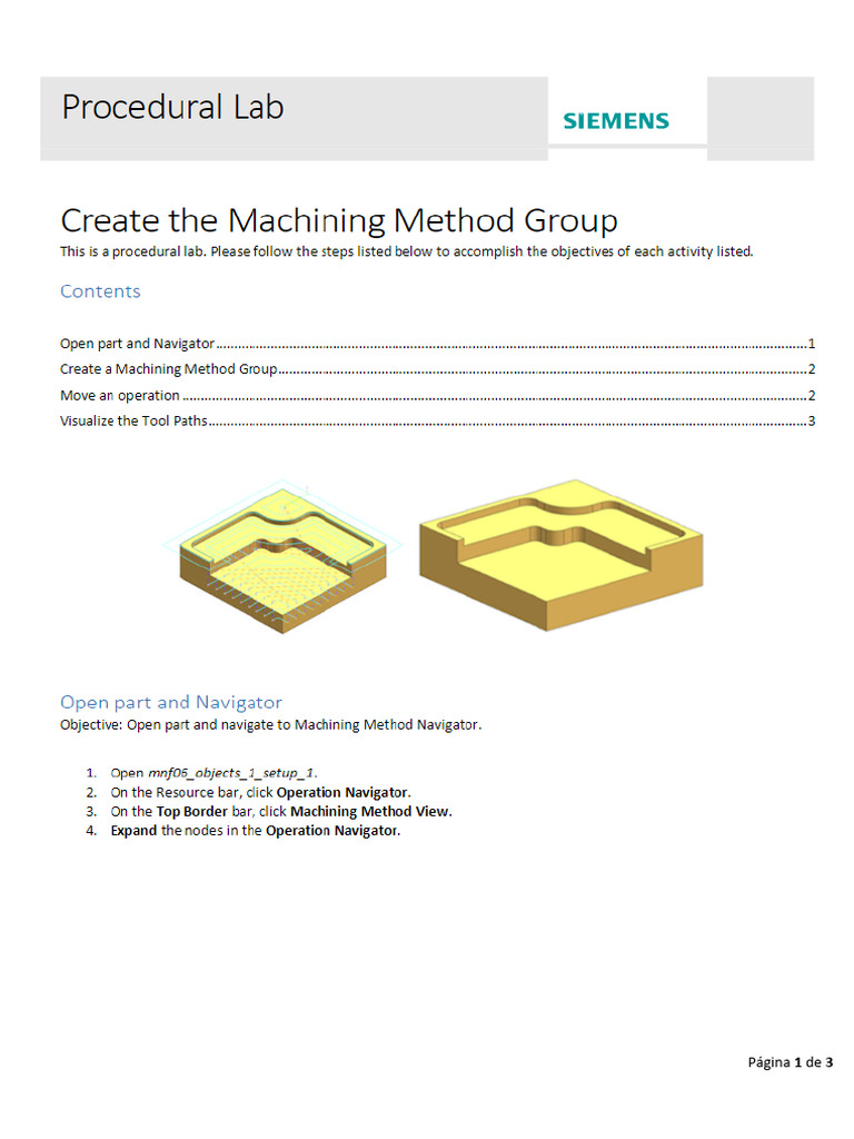 2 - Lab - Create The Machining Method Group | PDF
