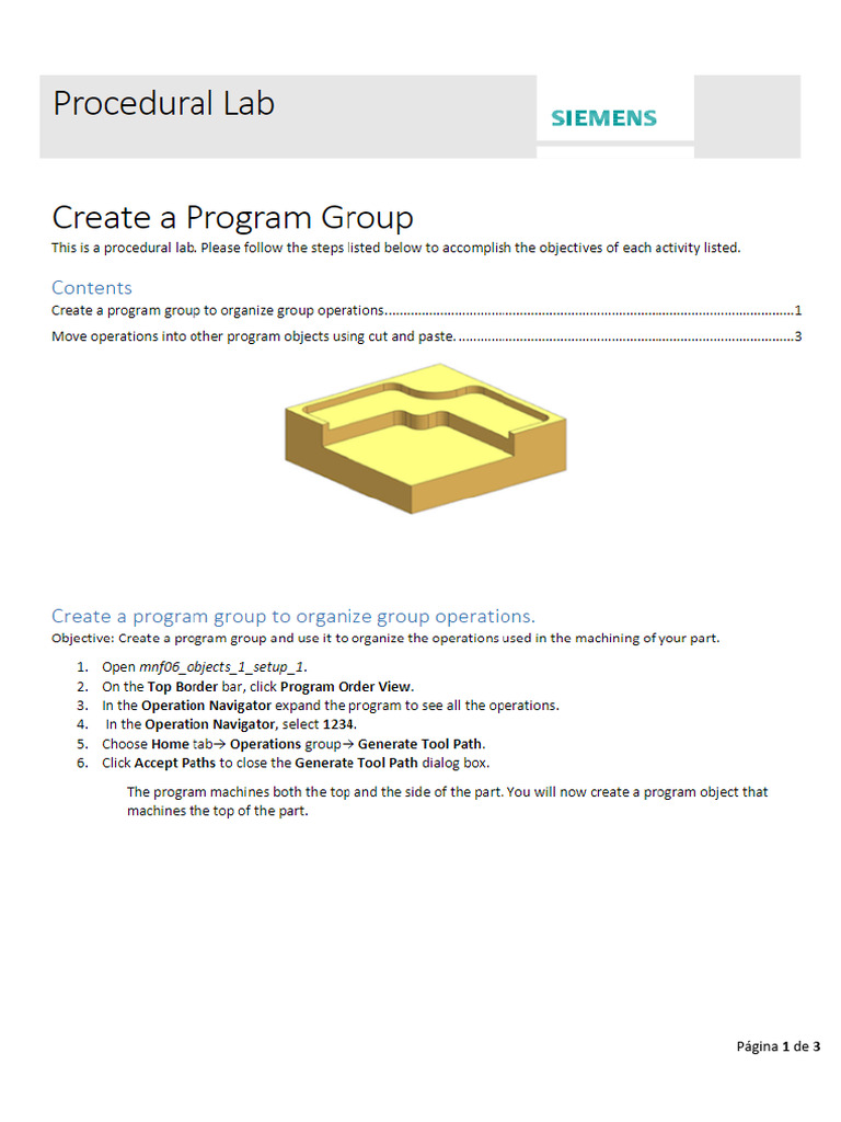 4 - Lab - Create A Program Group | PDF
