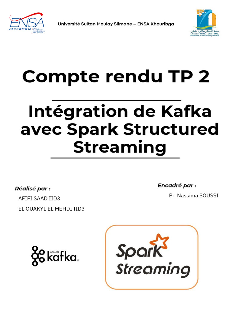 Intégration de Kafka et Spark Streaming | PDF | Apache Spark | Informatique