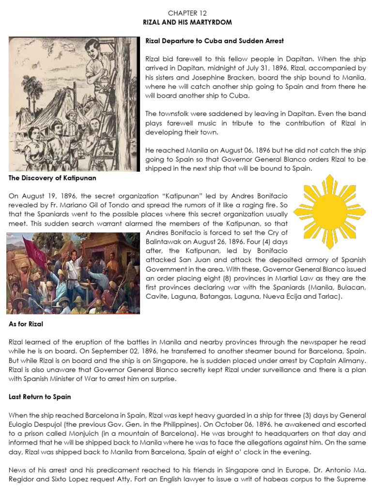 Rizal's Life, Works, and Writings | PDF | Spanish East Indies | Philippines