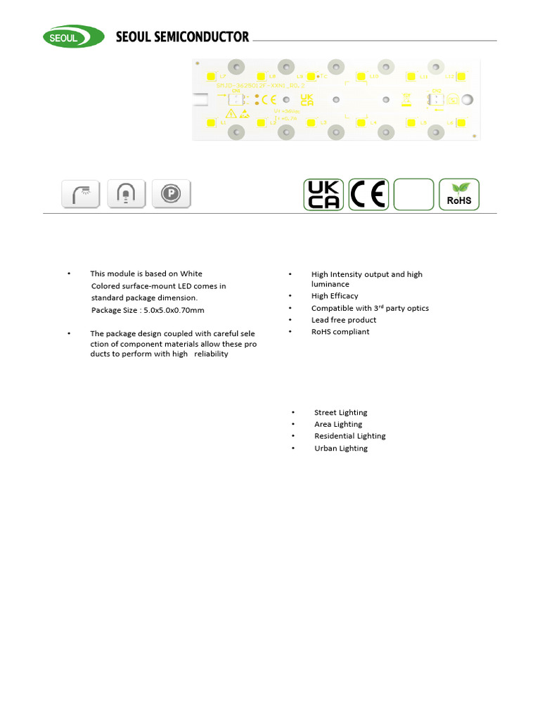 SMJD-3625012F-XXN1 LED Module Data Sheet | PDF | Light Emitting Diode ...