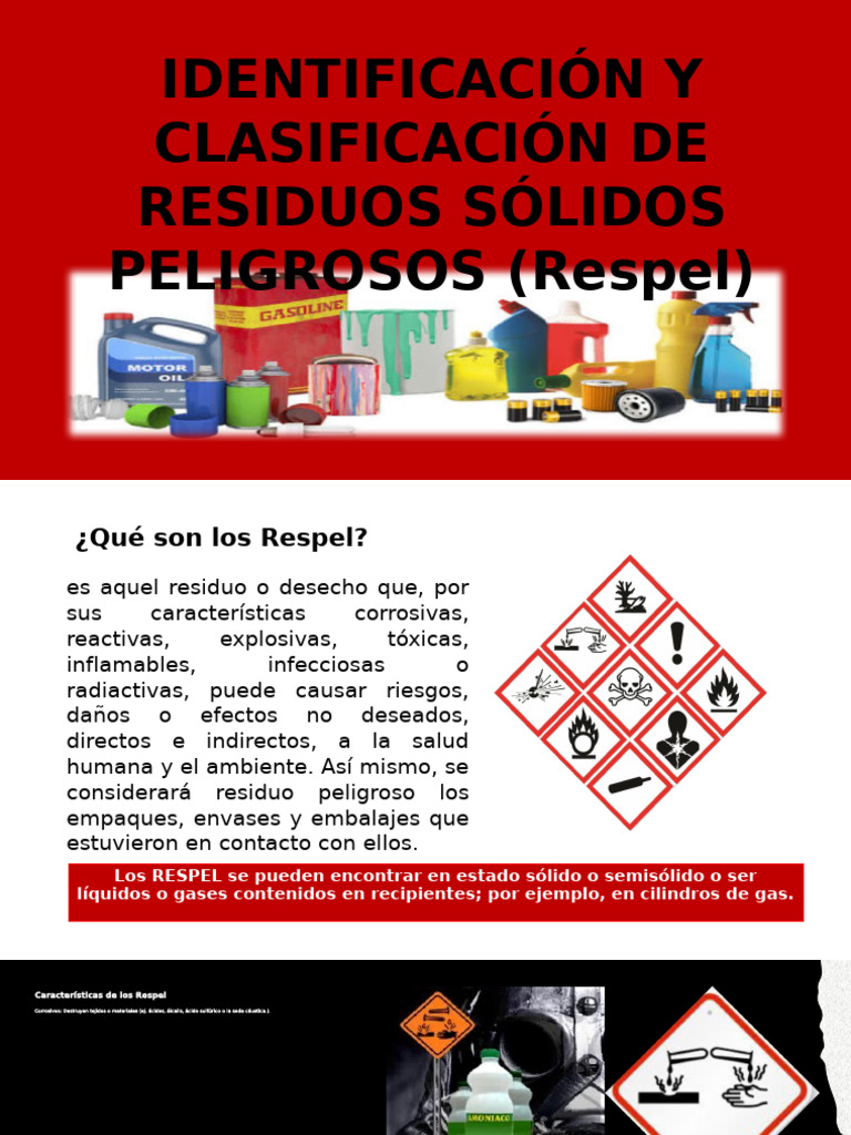 Identificación y Clasificación de Los Respel-2021 | PDF | Residuos ...