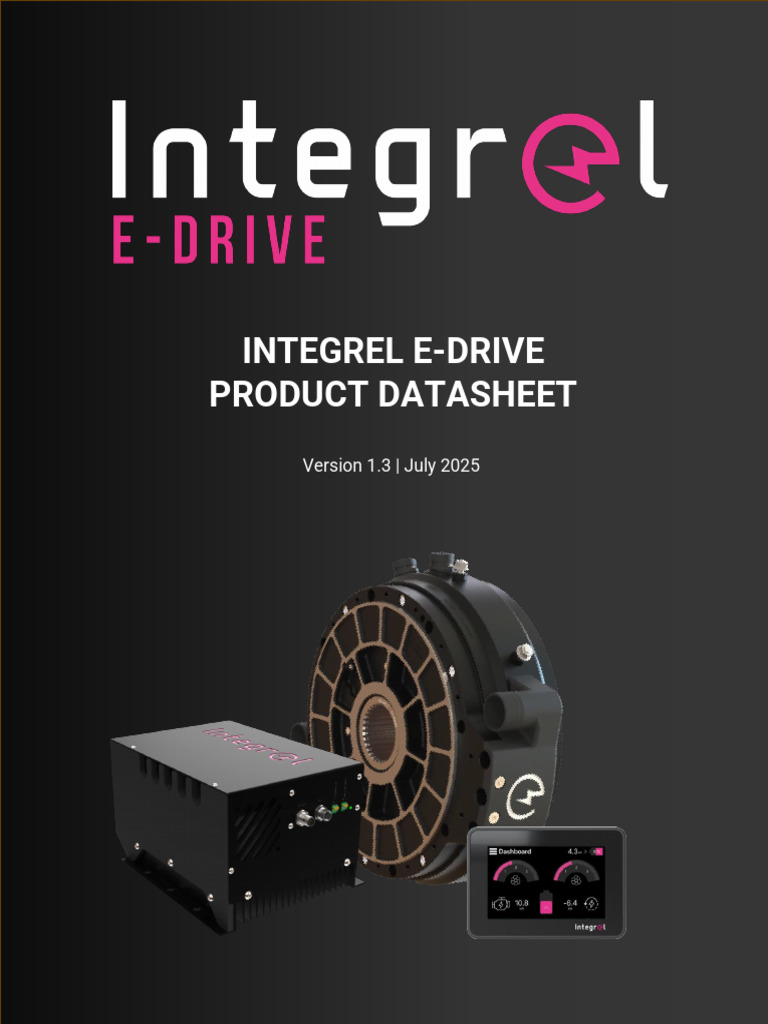 Integrel E Drive Datasheet V1.3 2025 | PDF | Engines | Electric Motor