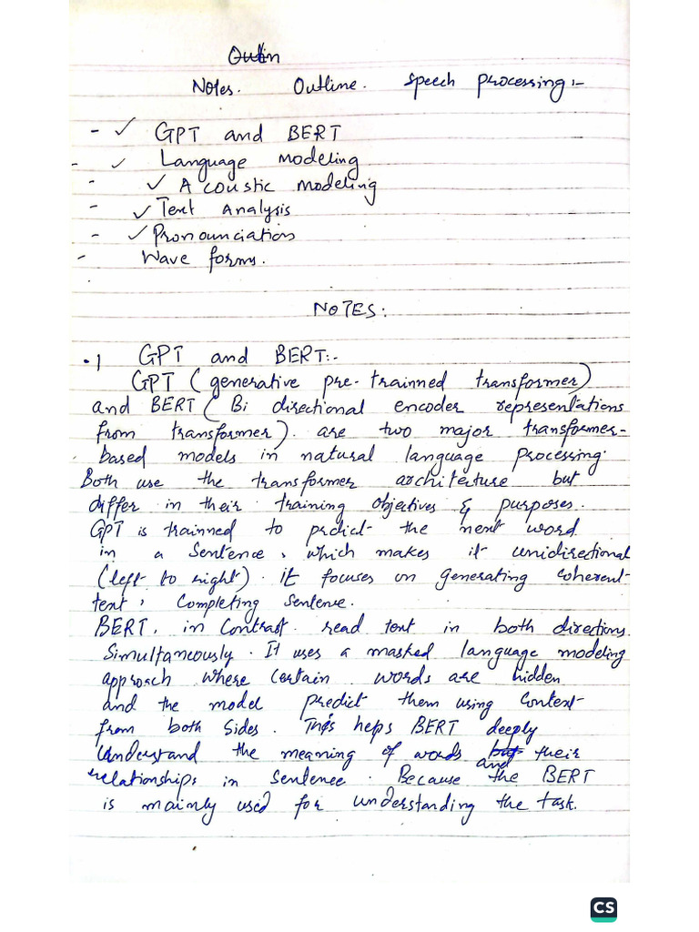 Speech Processing Final Notes2 | PDF