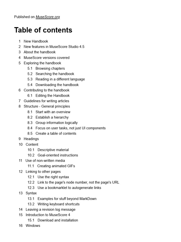 MuseScore Studio 4.5 Handbook Guide | PDF | Clef | Musical Compositions