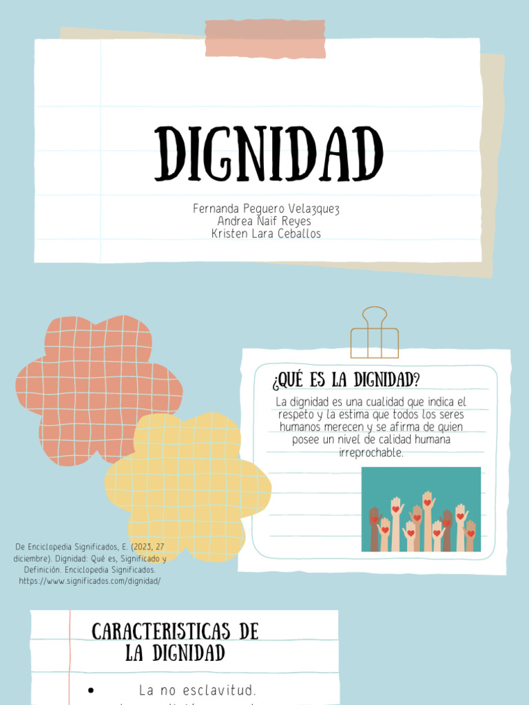 Importancia de la Dignidad Humana | PDF | Dignidad | Etica social