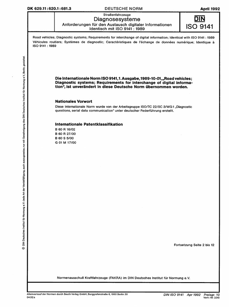 Iso 9141-1 | PDF
