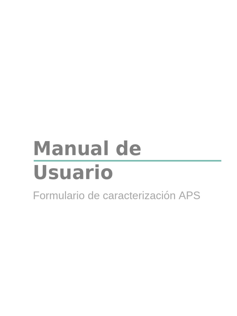 Guía para Diligenciar Formulario APS | PDF | Aplicación movil | Red mundial