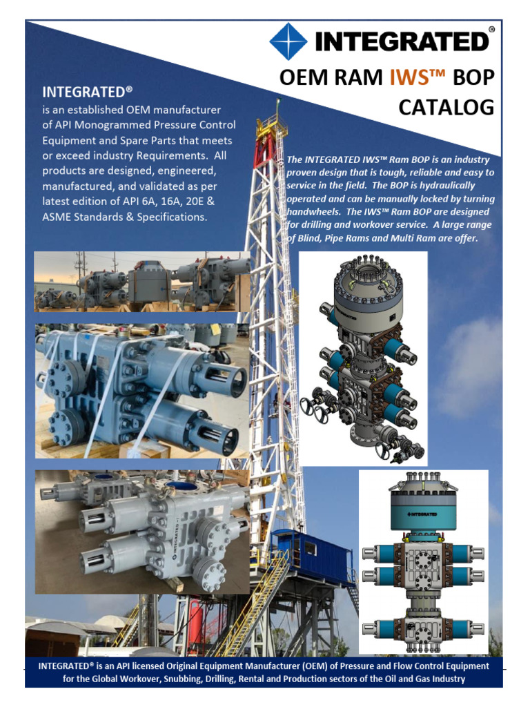 IWS™ Ram BOP: API Certified Equipment | PDF | Motor Oil