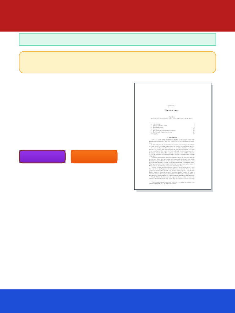 Chapter 1 Burnside rings Serge Bouc ebook teaching version | PDF | Ring ...