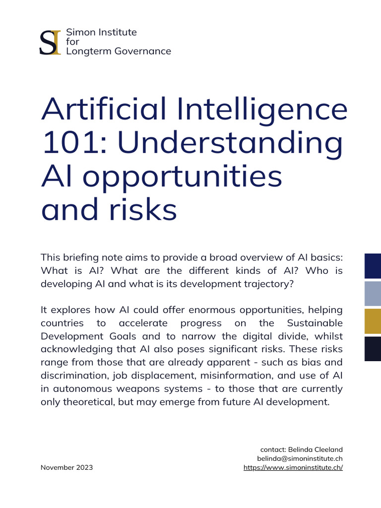 AI Opportunities and Risks Overview | PDF | Artificial Intelligence ...