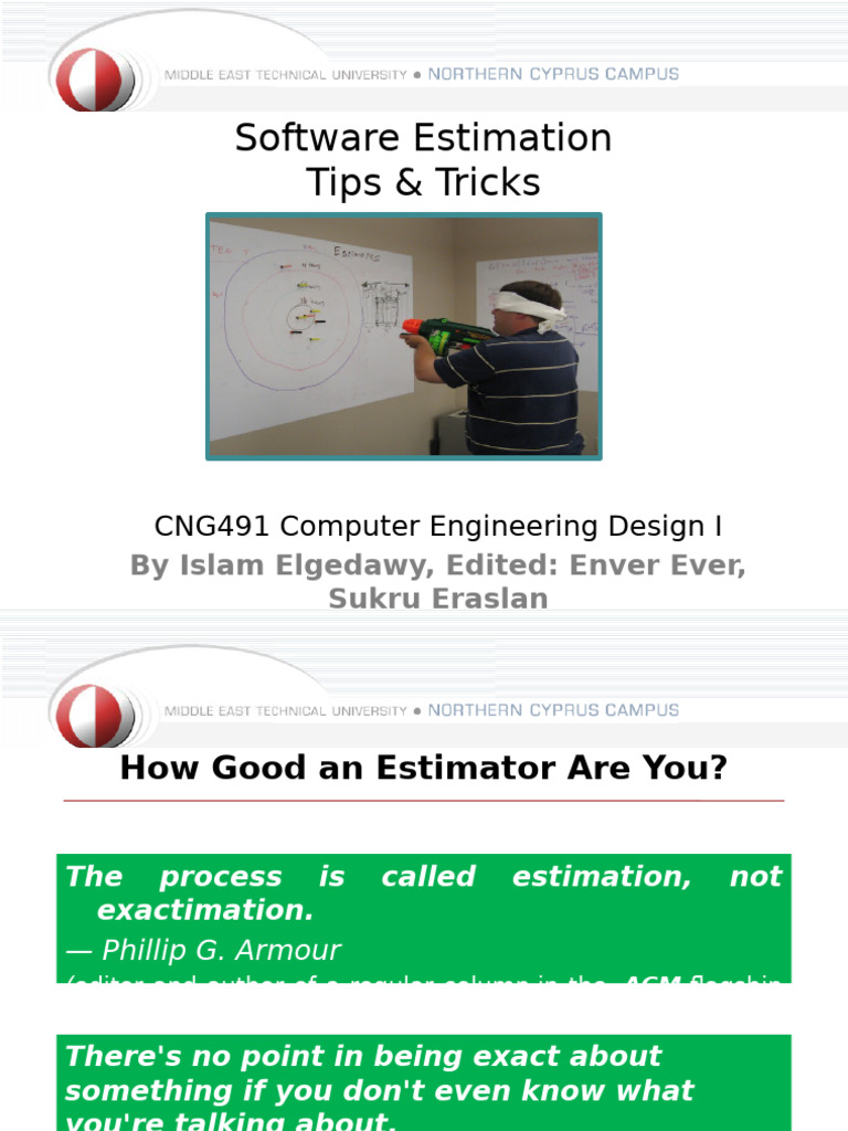 Software Estimation Techniques and Tips | PDF | Computer Program ...