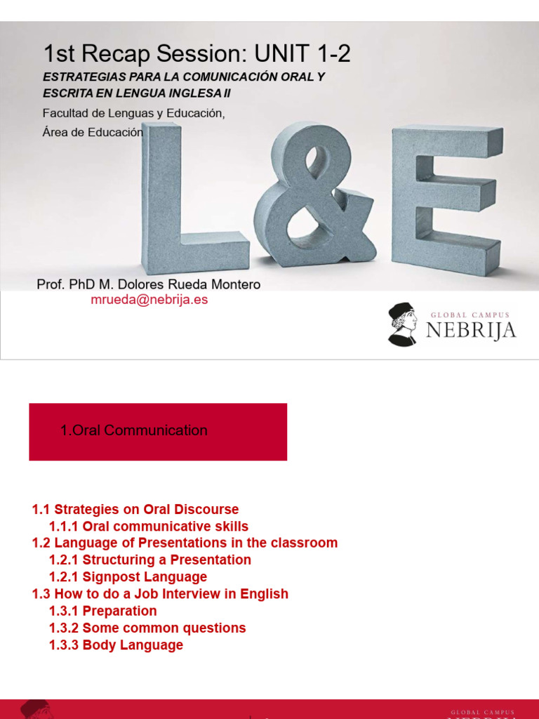 1st Recap Session Without Answers | PDF | Communication | Cognition