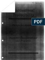 Design For Assembly Considerations and Practices