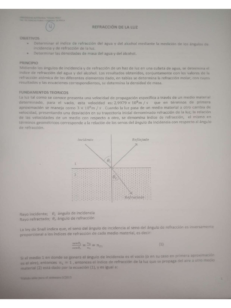 9 - Refracción de La Luz | PDF