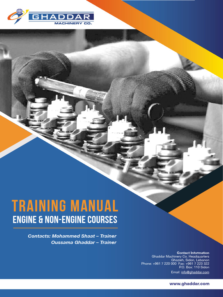 Engine Training Courses Overview | PDF | Engines | Diesel Engine
