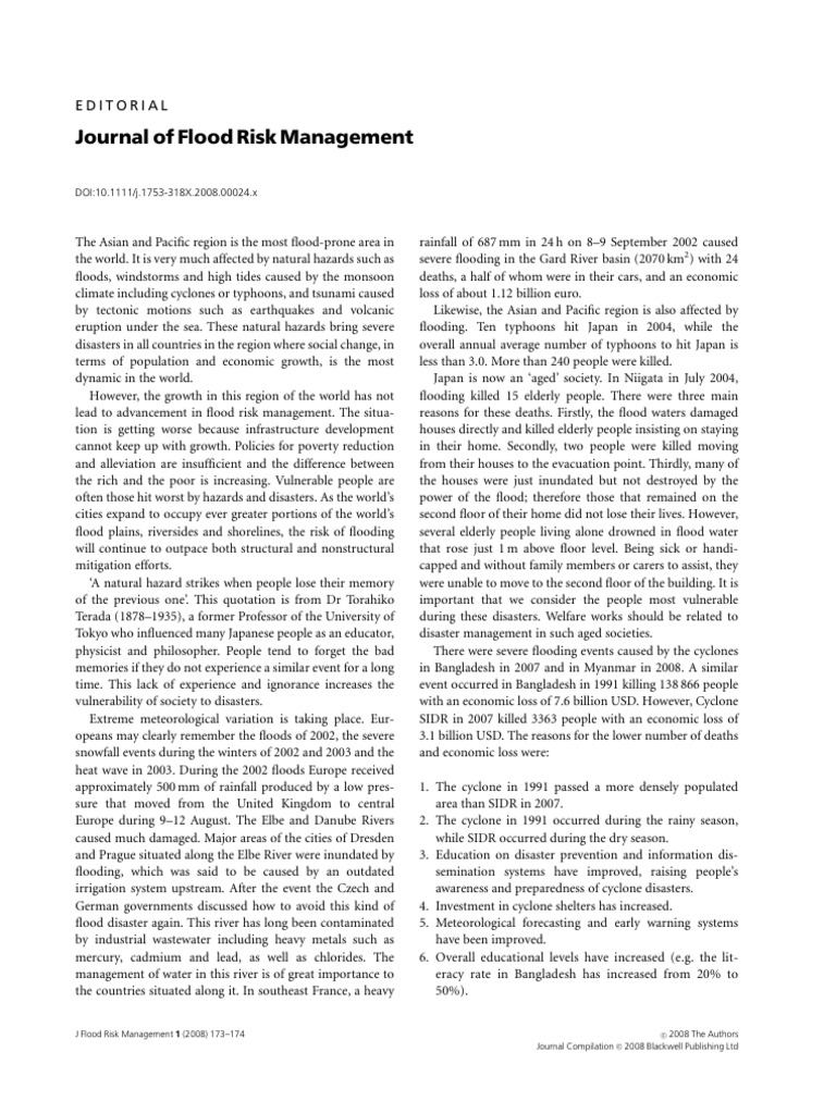 Flood Risk Management in Asia-Pacific | PDF | Flood | Natural Disasters