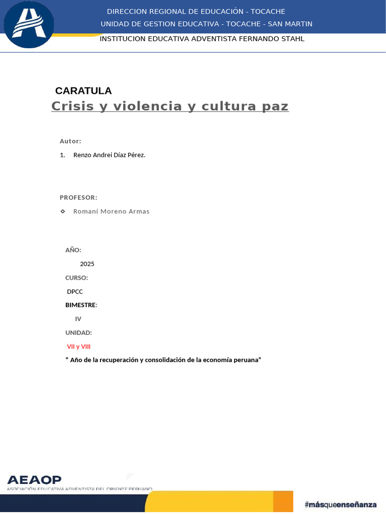 Crisis, Violencia y Cultura de Paz en Perú | PDF | Violencia | Paz
