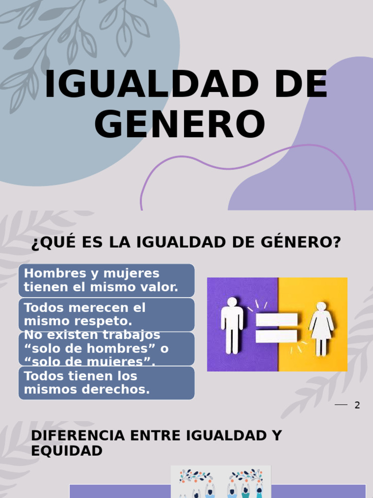 Igualdad de Genero | PDF | Igualdad de género | Estudios de género