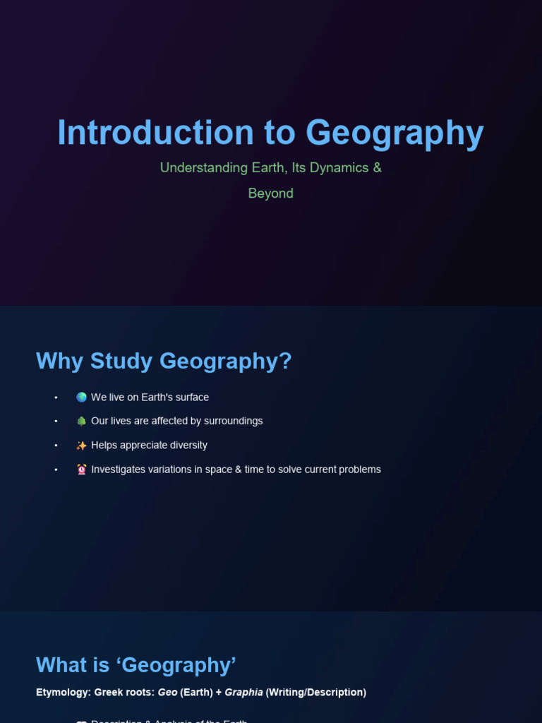Geography As A Discipline | PDF