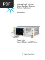 (5989-9377EN) Using MATLAB to Create Agilent Signal and Spectrum Analyzer Applications